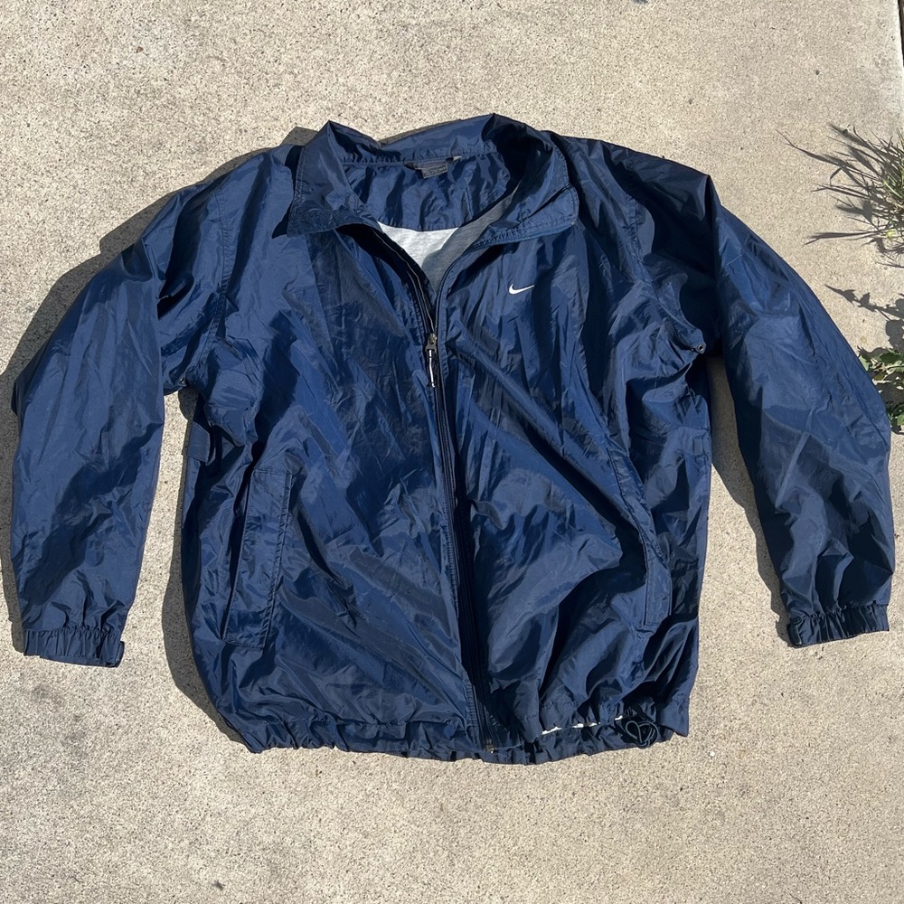 Nike Navy Windbreaker Jacket